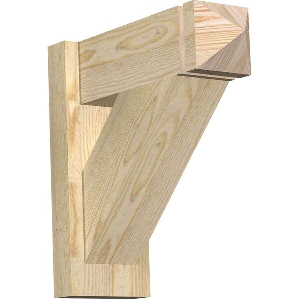 Ekena Millwork Traditional Rough Sawn Arts and Crafts Outlooker, Douglas Fir, 6"W x 16"D x 16"H OUT06X16X16TRA03RDF - main